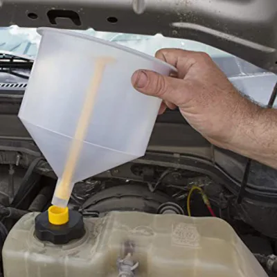 15 Pcs Universal Spill Proof Radiator Coolant Filling Funnel Kit No-Spill Coolant Funnel Kit