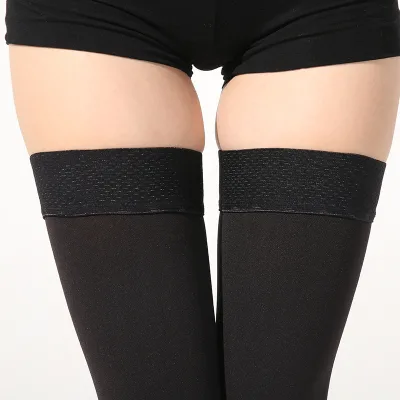 Medical Class 3 32-46mmHg Factory Price Thigh High Nursing Compression Stockings Closed Toe Varicose Veins Relief Firm Support