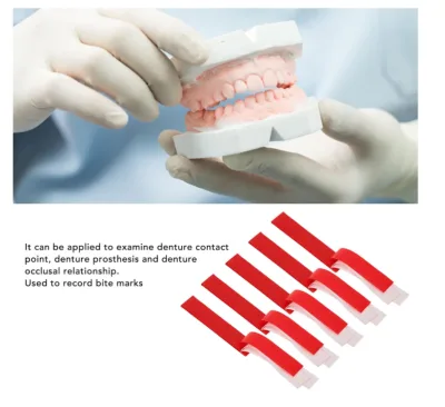 10 Books Eco-friendly Dental Articulating Paper Red and Blue