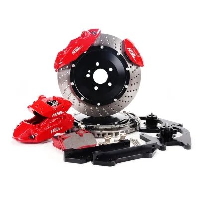 Professional HP47 Rear Wheel Big Four Double Caliper Brake Kit Brake Caliper Drilling Disc for 18-20 Inch Hub Auto Brake Caliper