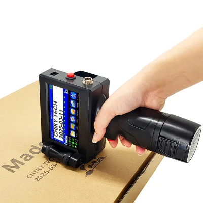 Easy Operate 12.7mm High Precisely 600Dpi Solvent Ink Manually Portable Encoder Hand Logo Printer