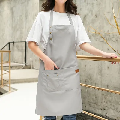Sleeveless Apron Kitchen Dress Cooking Tools for Women Adjustable Straps Durable Washable Canvas Kitchen Apron