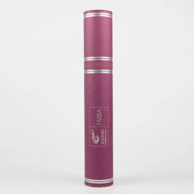 Chinese Plush Holy Scripture Scroll Blue Certificate Diploma Tube Roller Round Kraft Paper Tube Packaging Paper Tube for Diploma