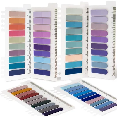 1200 Pcs Sticky Tabs Book Index Markers 60 Colors Self Adhesive Page Tabs for Books Files Office Supplies