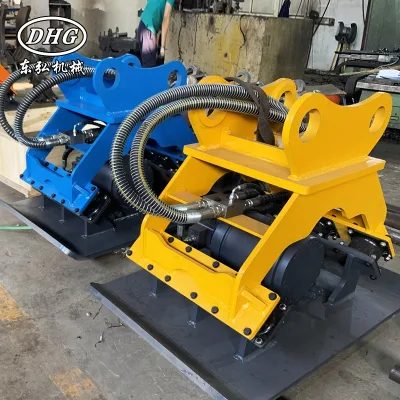 Hydraulic Trench Compactor Attachment - Bomke Motor System & Universal Breaker Pipeline Connection