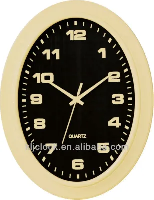 Factory Classic Style Modern Clocks From Wall Oval Shape Wall Clock