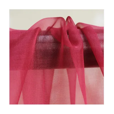 5.5MM White Silk Organza Fabric for Painting and Dyeing Organza Fabric for Making Dress