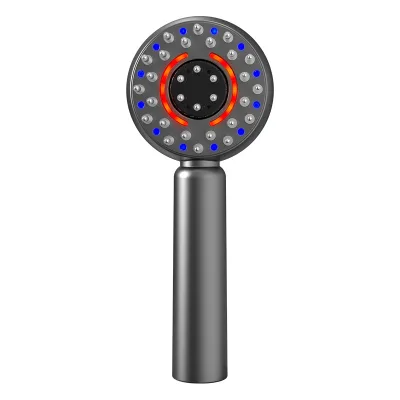 4color Light Portable Cordless Electric Massage Comb for Scalp & Hair Scalp Massaging Brush for Muscle Relax with EMS Current