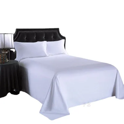 Organic 100% Cotton Percale Sheet Set Queen White Eco-Friendly and Breathable Cooling Bed Sheet for Queen Size Bed