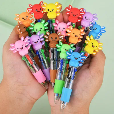 Mixed Styles Promotion Gift Mini Size Animal Cute Salamander for Students Kids Office Anime Ballpoint Pens