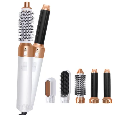 Air Curler Hair Straightener Brush High Speed Negative Ionic Curling Iron Hot Comb Hair Hot Air Brush Hair Dryer