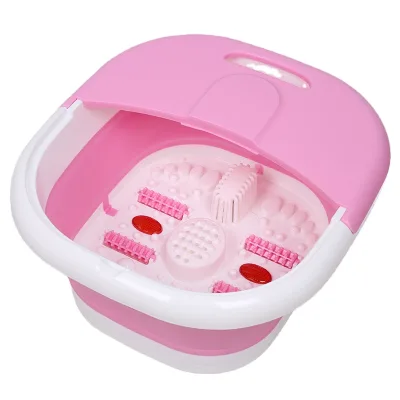 Luxury Pedicure Foot Spa Soak Tub Promotional Foldable Portable Plastic Foot Bath Basin Soaking Massage Bucket