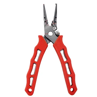 High Quality Stainless Steel Fishing Pliers Split Ring Pliers for Saltwater and Freshwater Carbide Cutters