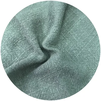 Wholesale Woven Fabric Sticky Flax Sand Washed Fabric Linen Tablecloth Dresses Women Linen Bag