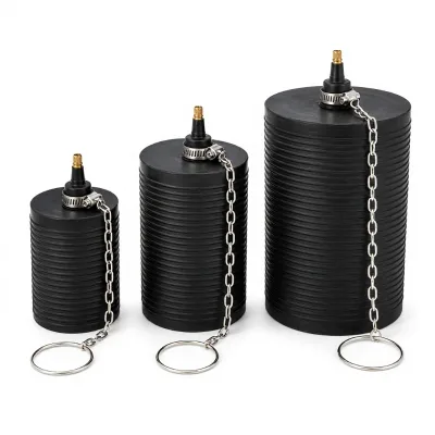 Natural Rubber Inflatable Pipe Test Plug Combo Kit 2 Inch 3 Inch 4 Inch Schrader Valve for Drain Testing
