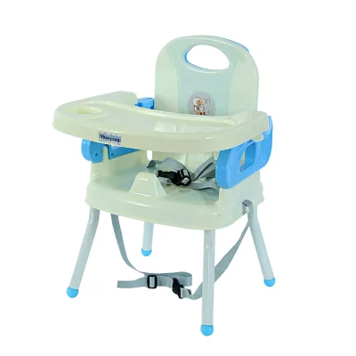 Modern Plastic China Baby High Chair 0-12 Months Travel Portable High Quality Booster Chair with Dinner Plate