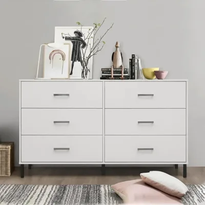 Modern Rustic Panel Home Hotel Customized Color Luxury Gloss Finish 6-Drawer Metal Runners Multifunctional Living Room Cabinet