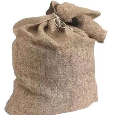 CW Linen Drawstring Gift Packaging Bags for Jewelry Display Wedding & Xmas DIY Customizable Silk Screen Printed