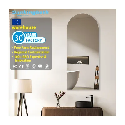 Customized modern frameless dressing mirror luxury home wall mounted mirror decorative interior mirror for bedroom