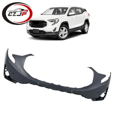 CZJF Auto Body Parts Front Bumper Upper Cover for GMC Terrain 2018 2019 2020 2021 w/o Hole Primer Finish 84418636