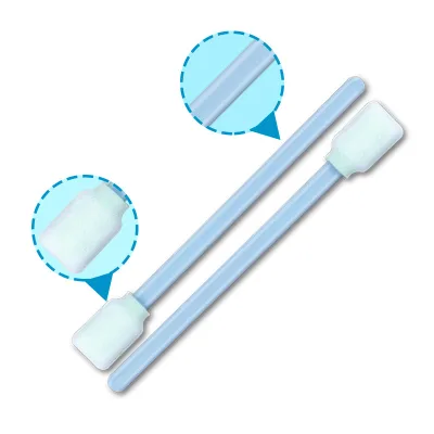 Print Head Printer Cleaning Cleanroom Blue Pu Foam Tip Solvent Swab for Inject Terminal Printer