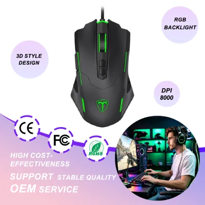High Quality Wired Computer Optical 7D Gaming Mouse for Profession Gamer