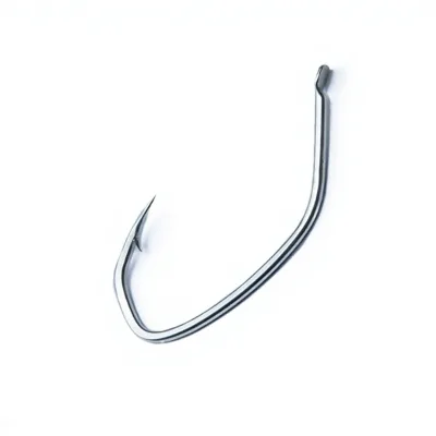 Forged Sea Bass Barbed Fishing Hooks Closed Eye High Carbon Steel Nickel Plated Saltwater & Lake Bait Hook Wholesale Bulk