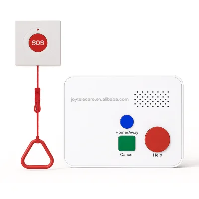 Bathroom Senior Care Products, Waterproof Pull Cord Panic Button Medical Health Monitor for Anti-Fall Safety System
