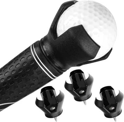 3-Prong Golf Ball Retriever Grabber with Suction Cup Easy Installation Ball Picker Tool for Putter