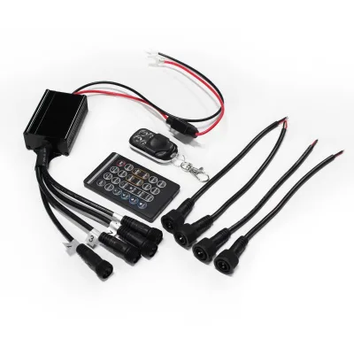 Dual Remotes Wireless Controller Multi-functions 4 Key 24key Remotes Kit for LED Wheel & Rock Lights