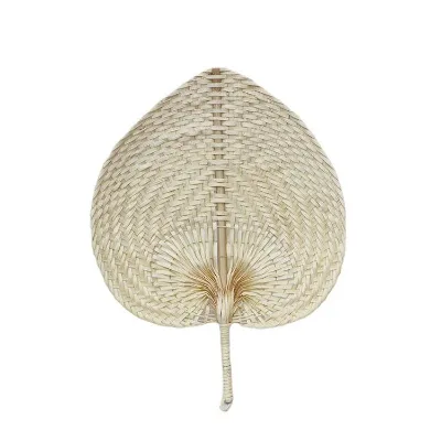 Custom Printed Folding Personalized Wholesale Straw Hand Fan