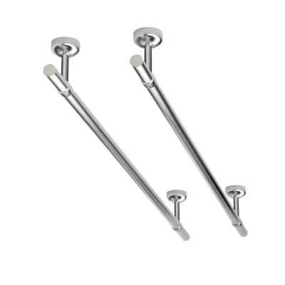 Jinnate Closet Rods for Hanging Clothes Rods for Hanging Golden Clothes Metal Bracing Rod