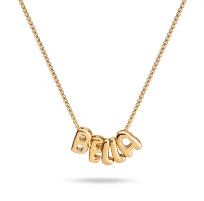 Inspire Stainless Steel Custom Bubble Name Necklace