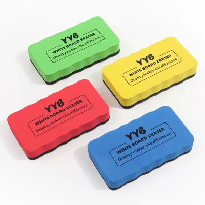 Dry Erasing Magnetic Plastic EVA Whiteboard Eraser Pen Duster Marker for Office Home & School Teaching Use