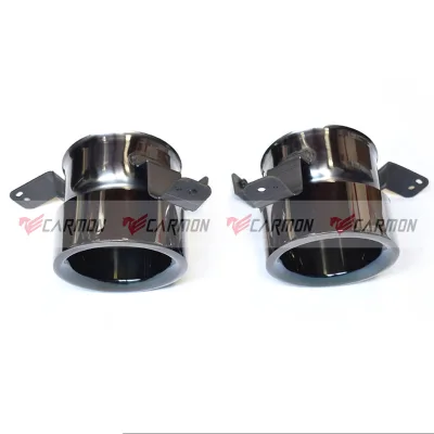 1 Pair Car Styling Stainless Steel Rear Exhaust Tail Muffler Tip for Alfa Romeo Stelvio SUV Exhaust Pipe 2017 2019 2020