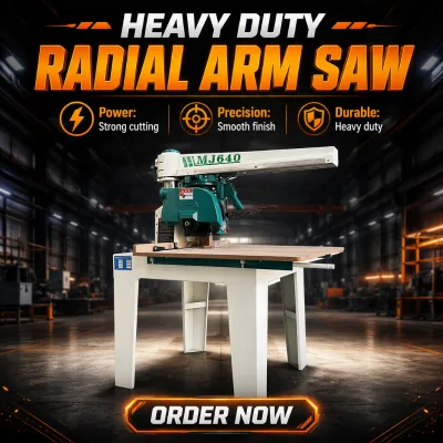 High Speed Portable Wood Cutting Radial Arm Band Table Circular Saw Wood Cutting Crosscut Saw Machine