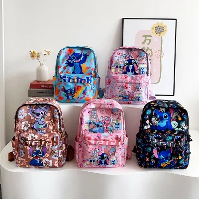 HY 2026 New Stitch large-capacity students backpack anime Stitch Kindergarten lightweight and cute children's schoolbag