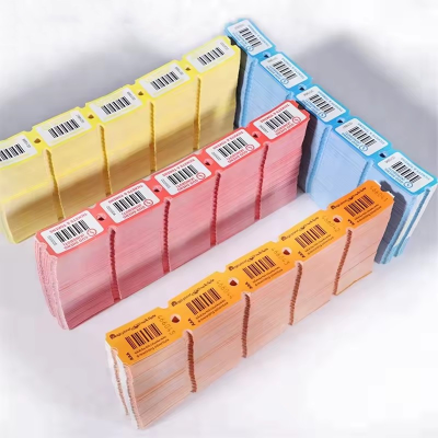 Custom Redemption Tickets Multi Color Lottery Roll Tickets for Operated Games Machine