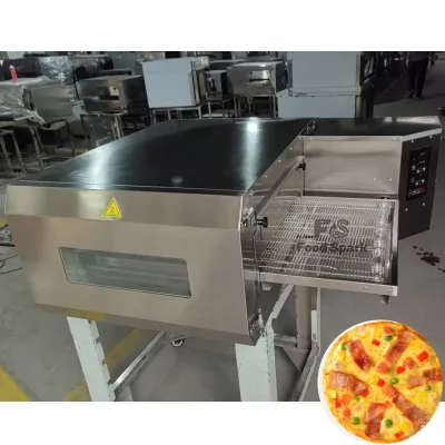 12inch Conveyor Pizza Oven Commercial Restaurant Cooking Equipment for Food Truck Pizzeria Baking Automatic Pizza Oven