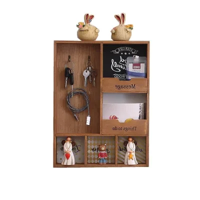Wall-mounted Key Holder Home Decor Wall Storage Shelf