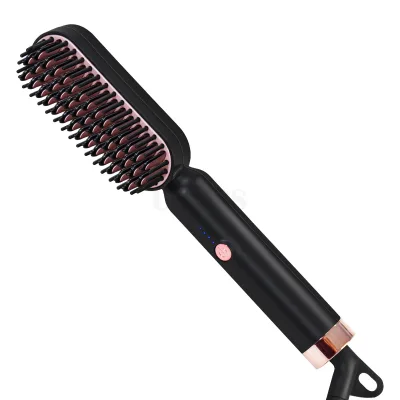 Multifunctional Straightener Straightener Brush Electric Curling Heat Brush Comb Straightener Curler Hair Fast Modeling Tool YY