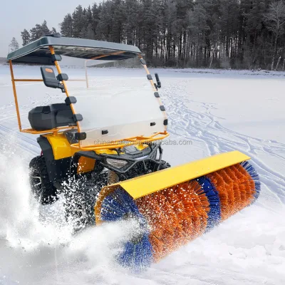 Factory Supply Remote Control Mini 6.5HP Motor & Engine Snow Thrower Blower Snowplow Snow Sweeper Machine
