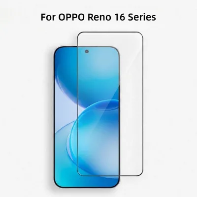 Anti Scratch Electroplated Transparent Tempered Glass Screen Protector Fingerprint Unlock Supported for OPPO Reno16 / Reno16 Pro