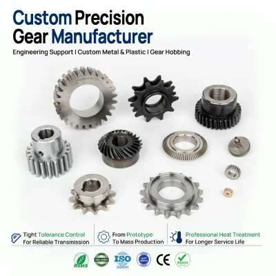 Small Module Brass Copper Spur Gear, Precision Metal Miniature Straight Pinion Shaft Gear Wheel Set for Servo Motors