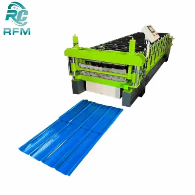 Widely Applicable Adjustable Double Layer Combo Roll Forming Machine for Rural Building Custom Design