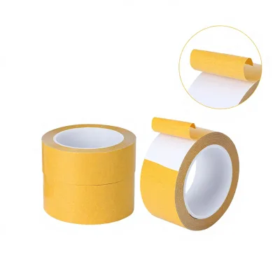 Double Sided PVC Tape Industrial Grade High Bond Waterproof Adhesive for Carpet Fixing Pipe Sealing & Wire Harness