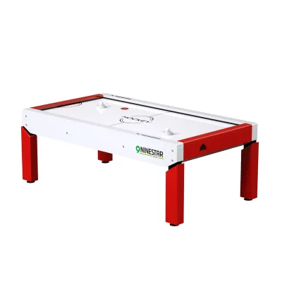 7ft Table Air Hockey 7 Feet Lot De 2 Poignées Et 2 Palets Ronds Rouges Air Hockey