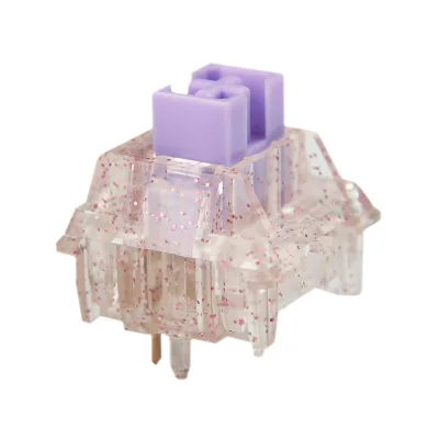 Customized Bling Switches 5 Pins Switch Double-Stage Spring Linear Transparent Color Axis Body for Mechanical Keyboard