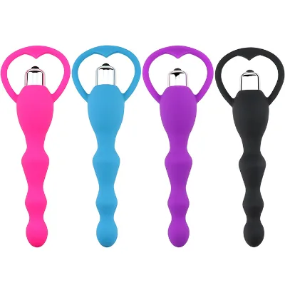 High Quality Medical Silicone Vibrating Anal Plug for Adults Sex Toys