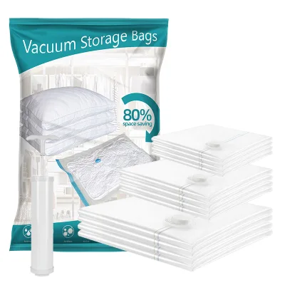 Factory Prices Vacuum Bag Storage Bags Space Saver Reusable Compression Storage Bags With Hand Pump
